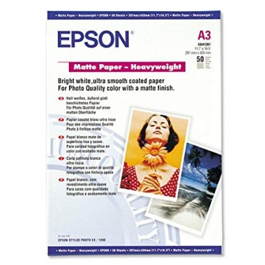Foto popierius Epson A3 Matte Heavyweight 167g. 50lap