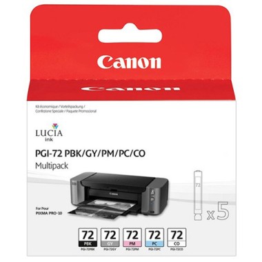 Kasetės Canon PGI-72 PBK/GY/PM/PC/CO rinkinys OEM
