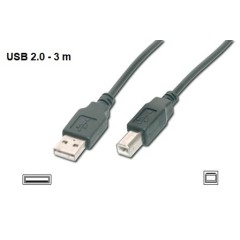 USB 2.0 A–B spausdintuvo laidas Gembird 3 m (CCP-USB2-AMBM-10)