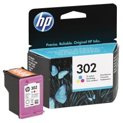 Kasetė HP 302 (F6U65AE), spalvota – Originali Kasetė HP 302 (F6U65AE), spalvota – Originali