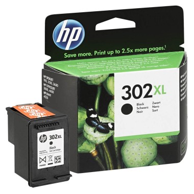 Kasetė HP 302XL BK (F6U68AE) – Originali