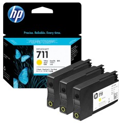 Kasetė HP 711 Y, 3x29 ml (CZ136A) – Originali Kasetė HP 711 Y, 3x29 ml (CZ136A) – Originali