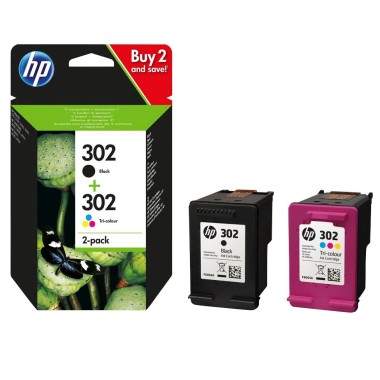 HP 302 kasečių rinkinys (X4D37AE) – Originalus