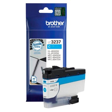 Kasetė Brother LC3237 C mėlyna – Originali Kasetė Brother LC3237 C mėlyna – Originali
