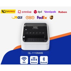 Brother QL-1110NWBc etikečių spausdintuvas (WiFi, Bluetooth) Brother QL-1110NWBc etikečių spausdintuvas (WiFi, Bluetooth)
