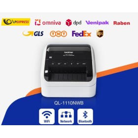 Brother QL-1110NWBc etikečių spausdintuvas  (WiFi, Bluetooth)