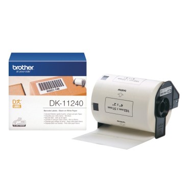 Brother DK-11240 lipni etikečių juostelė (balta, 102x51 mm) – Originali