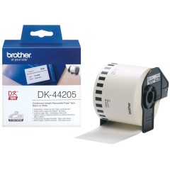 Brother DK-44205 lipni etikečių juostelė (balta nuimama, 62 mm) – Originali