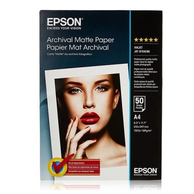 Foto popierius Epson Archival Matte A4 189 g/m2 Matinis