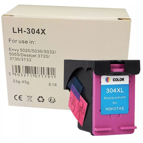 Kasetė HP 304XL (N9K07AE), spalvota – ECO Kasetė HP 304XL (N9K07AE), spalvota – ECO