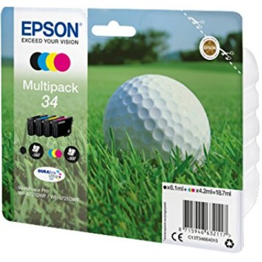 Kasetės Epson 34 Rinkinys 4-Spalvų – Originalus
