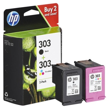 Kasetės HP 303 Rinkinys (3YM92AE) Originalus Kasetės HP 303 Rinkinys (3YM92AE) Originalus