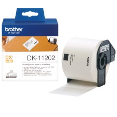 Brother DK-11202 lipni etikečių juostelė (balta, 62x100 mm) – Originali