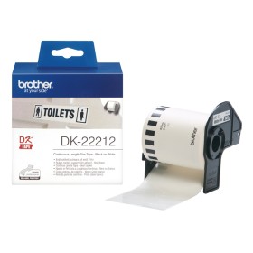 Brother DK-22212 lipni etikečių juostelė (balta ilgai išliekanti, 62mm) – Originali