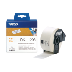 Brother DK-11208 lipni etikečių juostelė (balta, 38x90 mm) – Originali
