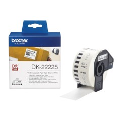 Brother DK-22225 lipni etikečių juostelė (balta, 38mm) – Originali