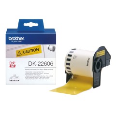 Brother DK-22606 lipni etikečių juostelė (geltona, 62 mm) – Originali