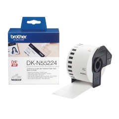 Brother DK-N55224 nelipni etikečių juostelė (balta, 54 mm) – Originali