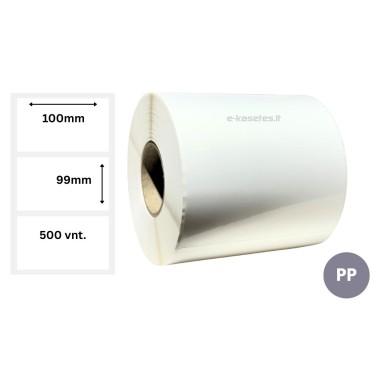 Lipnios etiketės 100x99mm (500 vnt.) – PP