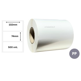 Lipnios etiketės 102x74mm (500 vnt.) – PP Lipnios etiketės 102x74mm (500 vnt.) – PP