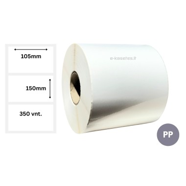 Lipnios etiketės 105x150mm (350 vnt.) – PP