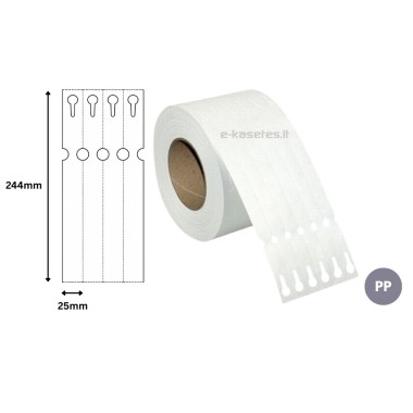 Kilpinės PP etiketės augalams 25 × 244 mm (700 vnt.)