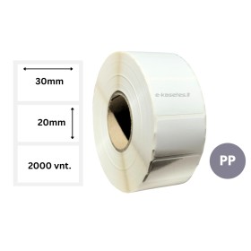 Lipnios etiketės 30x20mm (2000 vnt.) – PP