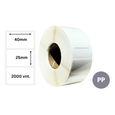Lipnios etiketės 40x25mm (2000 vnt.) – PP