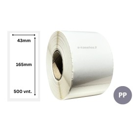 Lipnios etiketės 43x165mm (500 vnt.) – PP