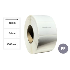 Lipnios etiketės 45x30mm (1500 vnt.) – PP