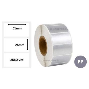 Lipnios etiketės 52x30mm (1500 vnt.) – PP