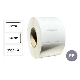 Lipnios etiketės 52x39mm (1000 vnt.) – PP