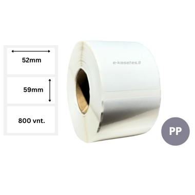Lipnios etiketės 52x59mm (800 vnt.) – PP