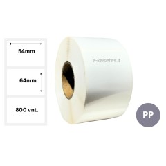 Lipnios etiketės 54x64mm (800 vnt.) – PP Lipnios etiketės 54x64mm (800 vnt.) – PP