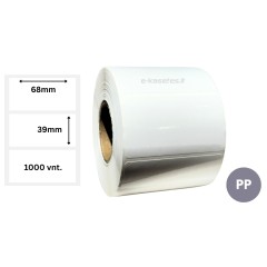 Lipnios etiketės 68x39mm (1000 vnt.) – PP Lipnios etiketės 68x39mm (1000 vnt.) – PP