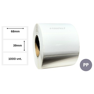 Lipnios etiketės 68x39mm (1000 vnt.) – PP