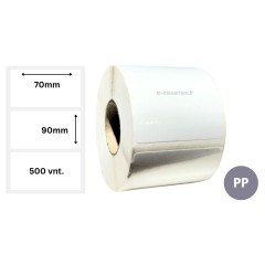 Lipnios etiketės 70x90mm (500 vnt.) – PP Lipnios etiketės 70x90mm (500 vnt.) – PP