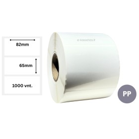 Lipnios etiketės 82x65mm (1000 vnt.) – PP