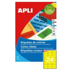 Lipnus popierius Apli Geltoni A4 (24 etik.) 20 lapų