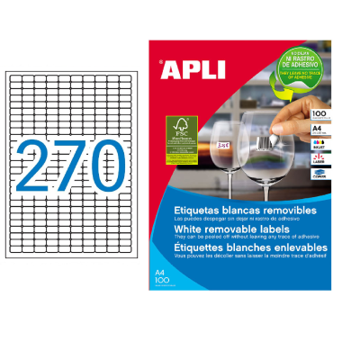 Lipnus popierius Apli Balti A4 (270 etik.) 25 lapai