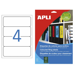 Lipnus popierius Apli Balti A4 (4 etik.) 25 lapai