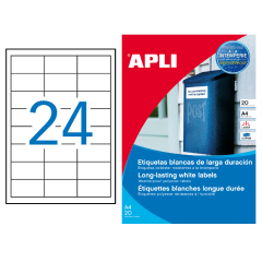 Lipnus popierius Apli Balti Atsparūs A4 (24 etik.) 20 lapų