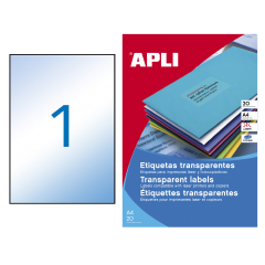 Lipnus popierius Apli Skaidriai matinis A4 (1 etik.) 20 lapų