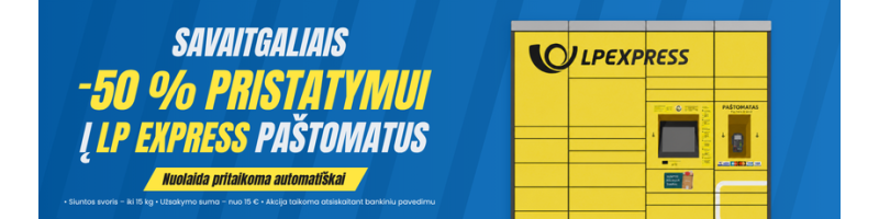 Siuntimui 50% nuolaida LP EXPRESS