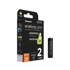 Panasonic Eneloop AAA 930 mAh įkraunamos baterijos – 2 vnt.