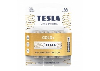 Baterijos Gold+ Tesla AA, 4 vnt.