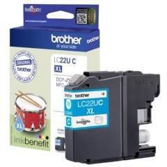Kasetė Brother LC22UC mėlyna – Originali Kasetė Brother LC22UC mėlyna – Originali