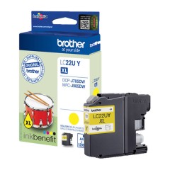 Kasetė Brother LC22UY geltona – Originali Kasetė Brother LC22UY geltona – Originali