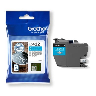 Kasetė Brother LC422C mėlyna – Originali