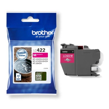 Kasetė Brother LC422M raudona – Originali